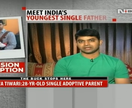 Aditya Tiwari Adopting special child