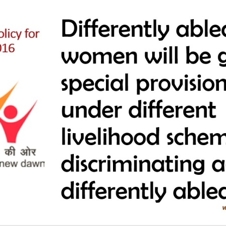 National Policy for Women_Differently Abled